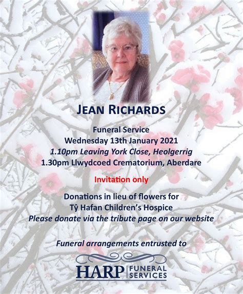 <b>Harp</b> <b>Funeral</b> Home of Jellico in charge of arrangements. . Harp funeral notices facebook